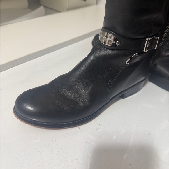 Michael Kors riding leather Arley Black Knee-High Boots - Picture 14 of 16